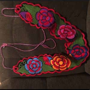Mexican Embroidered waist belt
